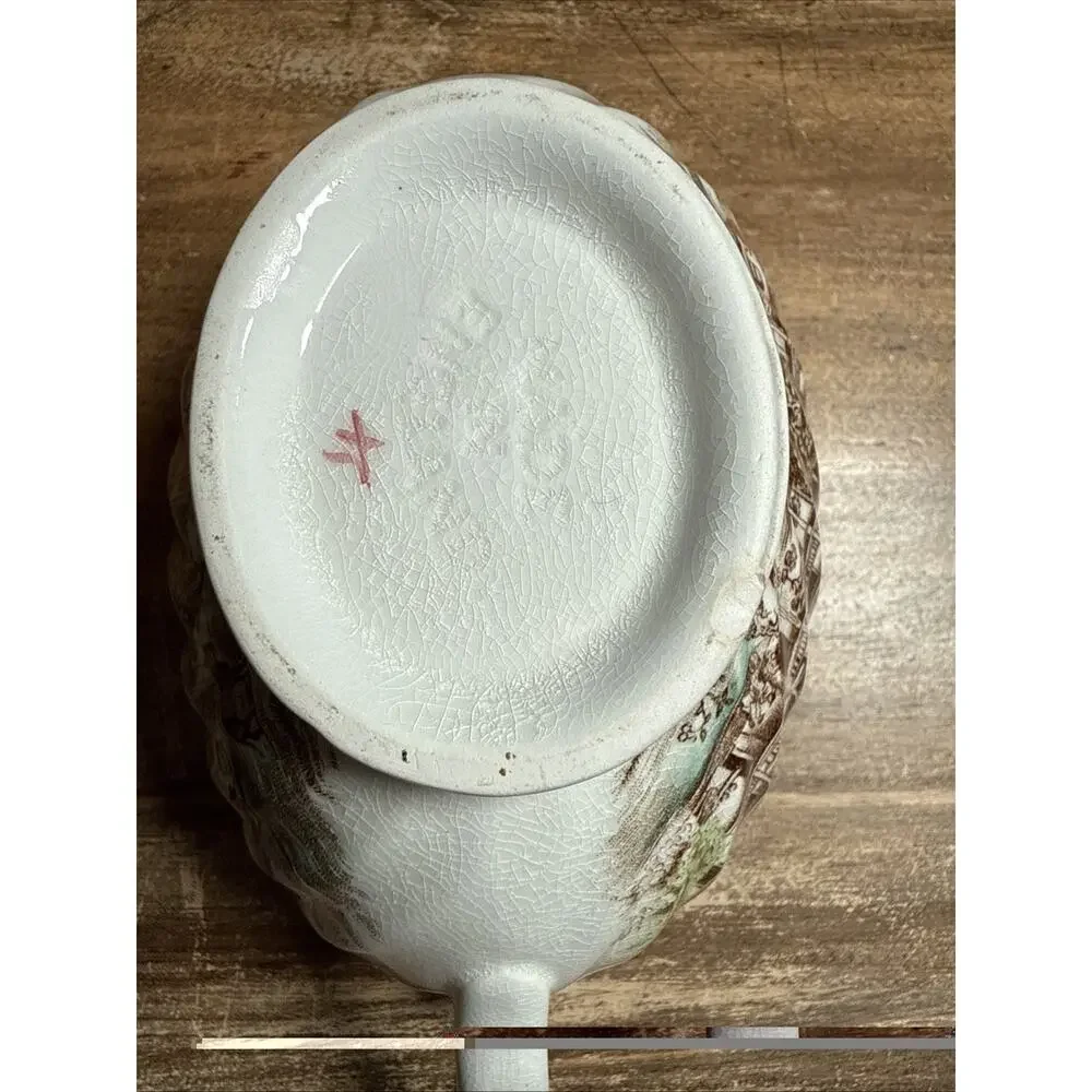 Johnson Brothers Heritage Hall Southern Plantation Gravy Boat Vintage England